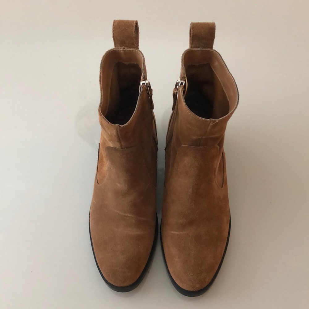 Zara Brown Suede Booties